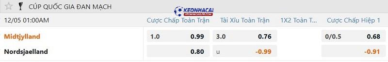 Tỷ lệ soi kèo Midtjylland vs Nordsjaelland Tỷ lệ soi kèo Midtjylland vs Nordsjaelland
